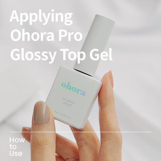 Applying Ohora Pro Glossy Top Gel - ohora sg